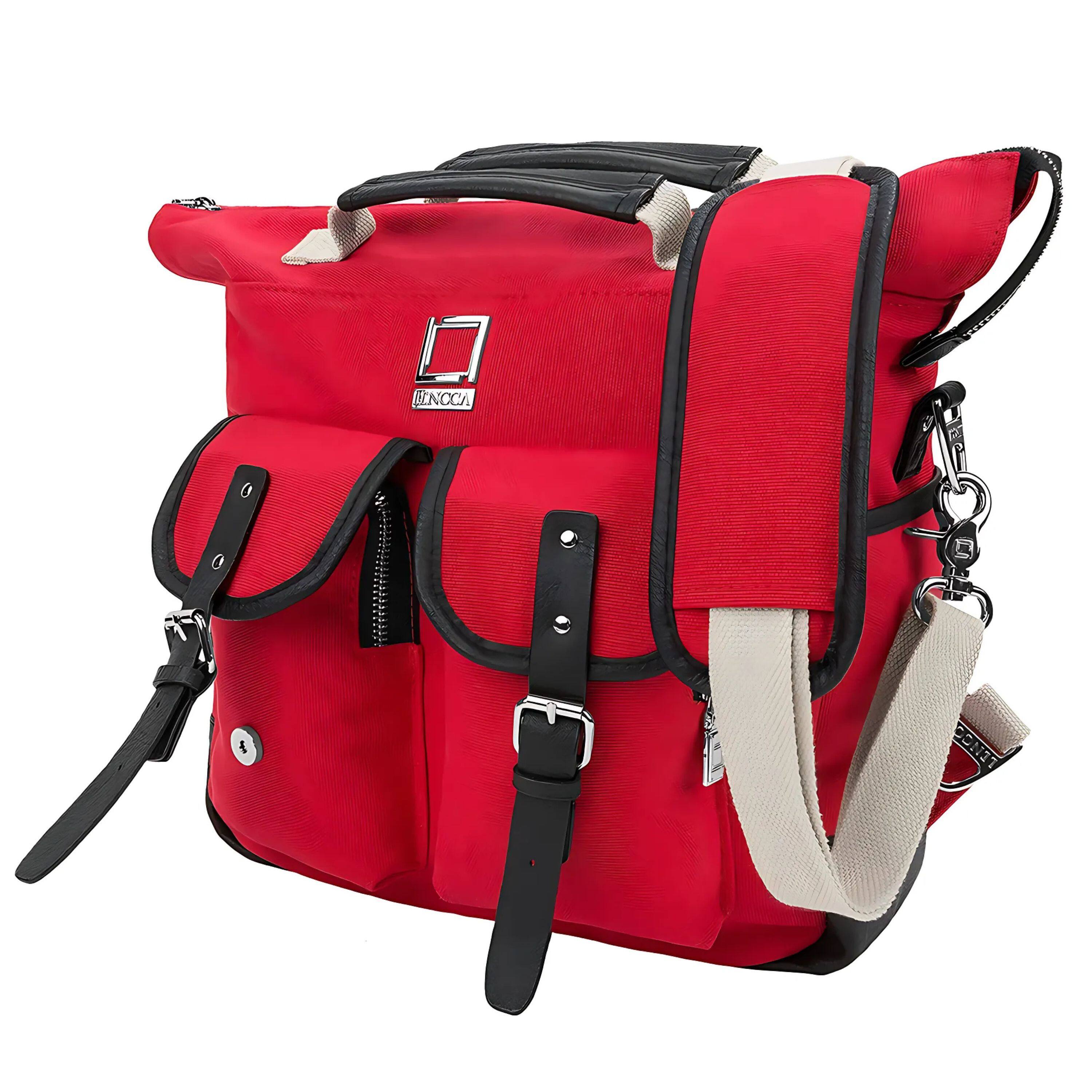 Back. Kitcheniva - Tablet Backpack Messenger Bag Carry Case For 11" iPad Red - Red.