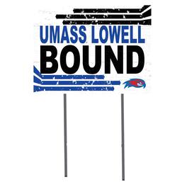 Jardine - UMass Lowell River Hawks 18" x 24" Team Yard Sign - White