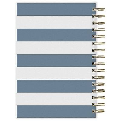 Alt View 8. Blue Sky - 2026 Blue Sky Day Designer Rugby Stripe & Navy Frosted 8" x 10" Daily & Monthly Planner, Plastic Cover (142098-26) - Multicolored.