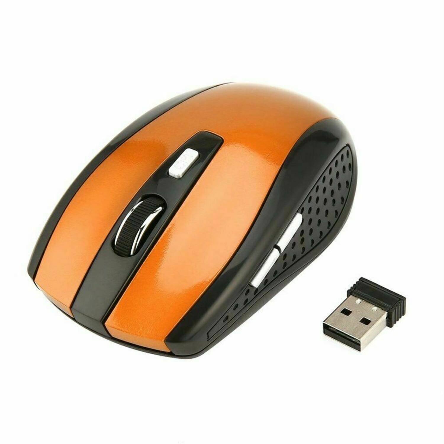 Sanoxy - 2.4GHz Wireless Optical Mouse Mice & USB Receiver For PC Laptop Computer DPI - Wireless - Orange