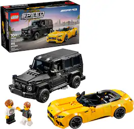 LEGO - Speed Champions Mercedes-AMG G 63 & Mercedes-AMG SL 63 F1 Toy Car 76924