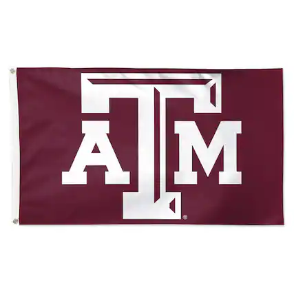 Front. WinCraft - Texas A&M Aggies 3' x 5' Primary Logo Single-Sided Flag - Multicolor.