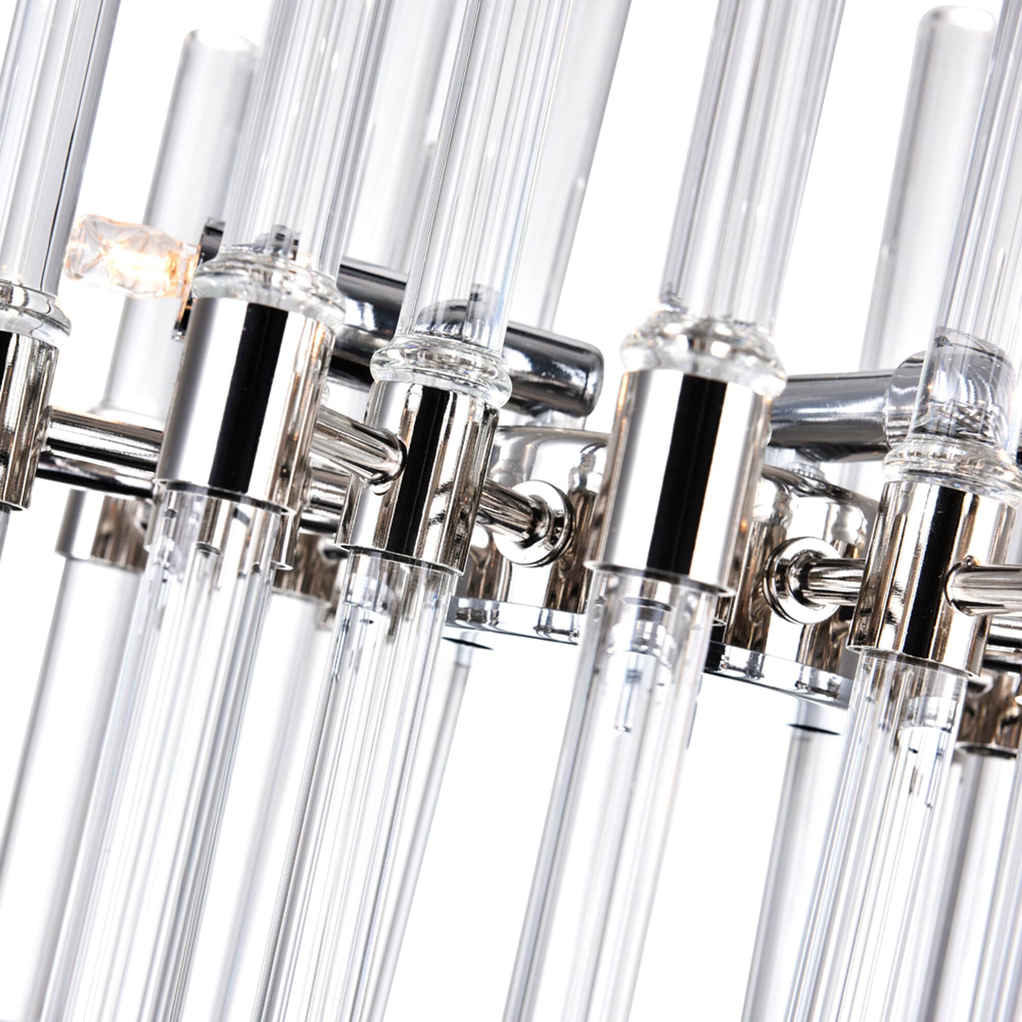 Alt View 1. CWI Lighting - Miroir 6 Light Mini Chandelier With Polished Nickel Finish - Polished Nickel.