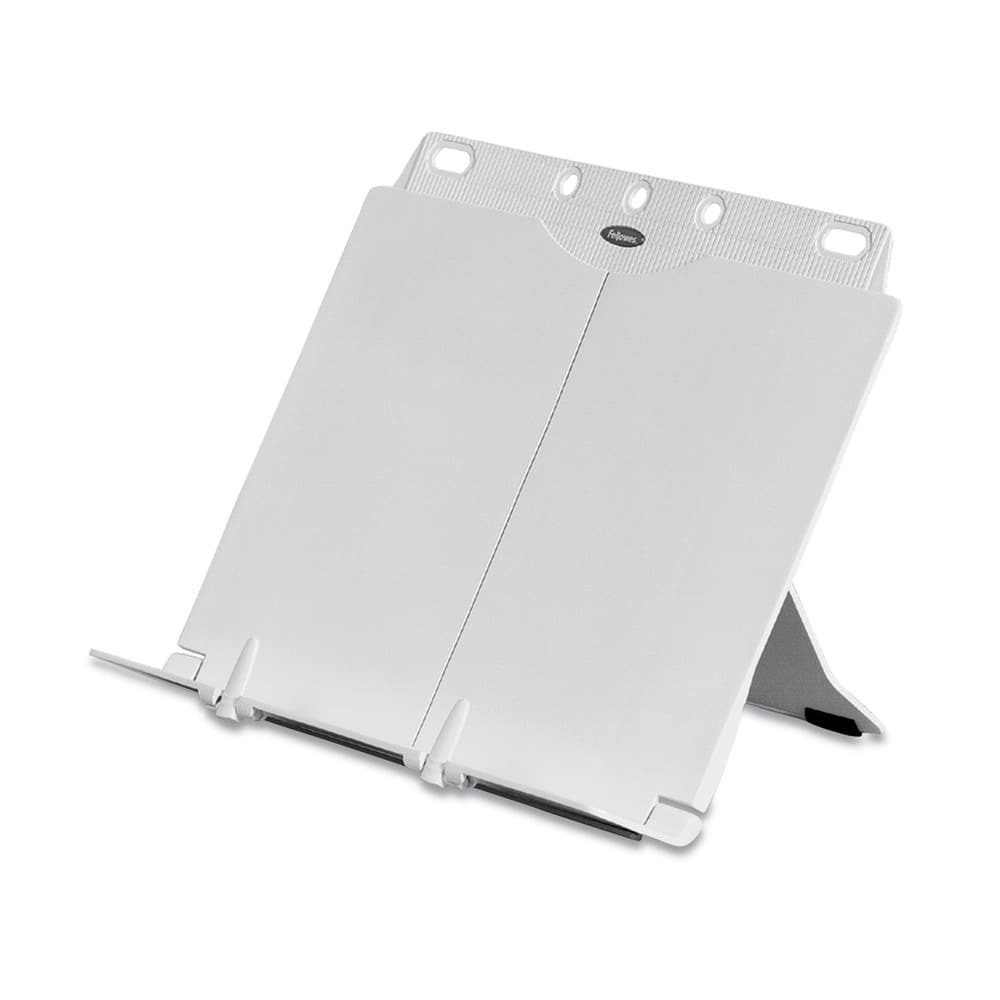 Front. Fellowes - 21100 1 Book/Pad Capacity Plastic BookLift Copyholder - Platinum.