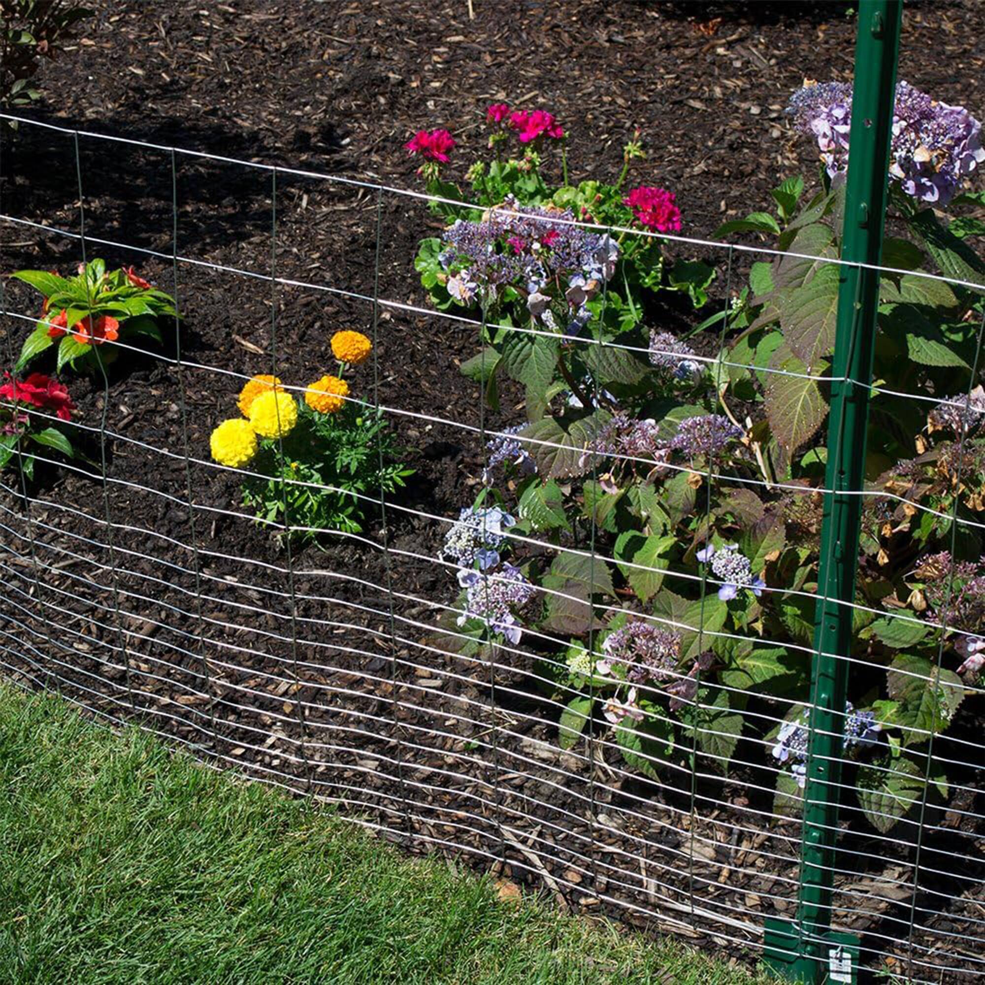 Alt View 3. YardGard - YardGard 12.5 Gauge Galvanized Welded Wire Fence for Lawn & Plant Care Products - Silver.
