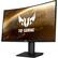Front. ASUS - Gaming 31.5 LCD Curved FreeSync Monitor with HDR (DisplayPort HDMI) - Black.