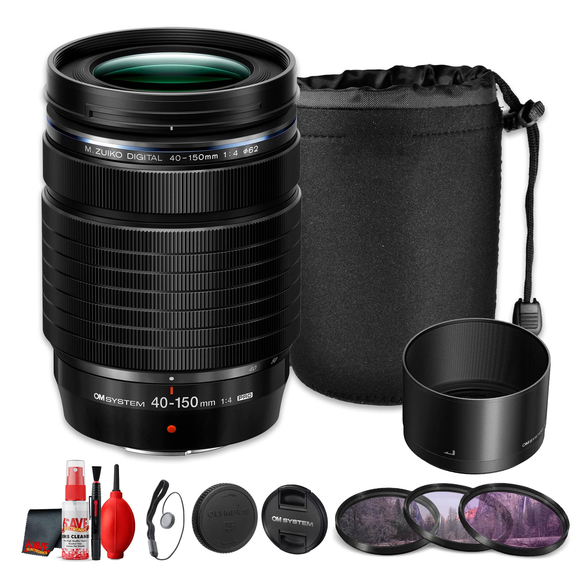 OM System - M.Zuiko Digital ED 40-150mm f/4 PRO Telephoto Zoom Lens(Bundle) - Black price history on PriceWatchPro