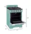 The text on the image reads: "5.5" Glassic M.I. D. 35.6" 29.5" 24". This information is likely related to the dimensions of the oven, such as the height, width, and depth.