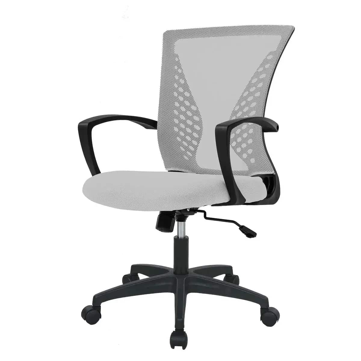 Ergonomic Office Chair with Lumbar Support and Adjustable Height - Orange