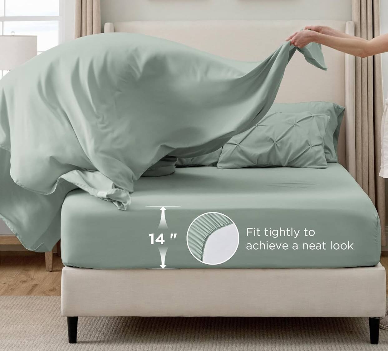 "Fit tightly to achieve a neat look"