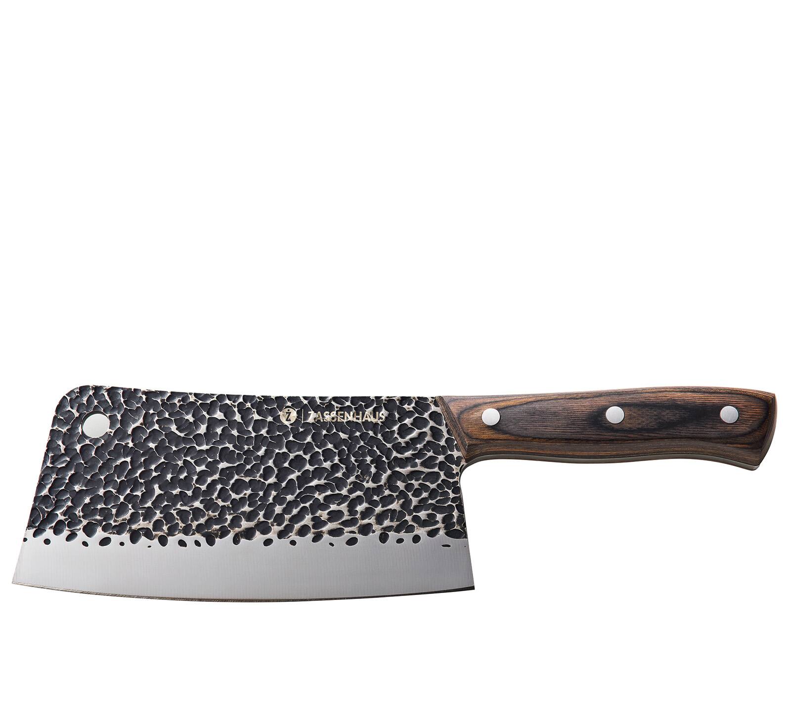 Zassenhaus - Cleaver Chef's Knife, Wood Handle, 10.5" - Brown