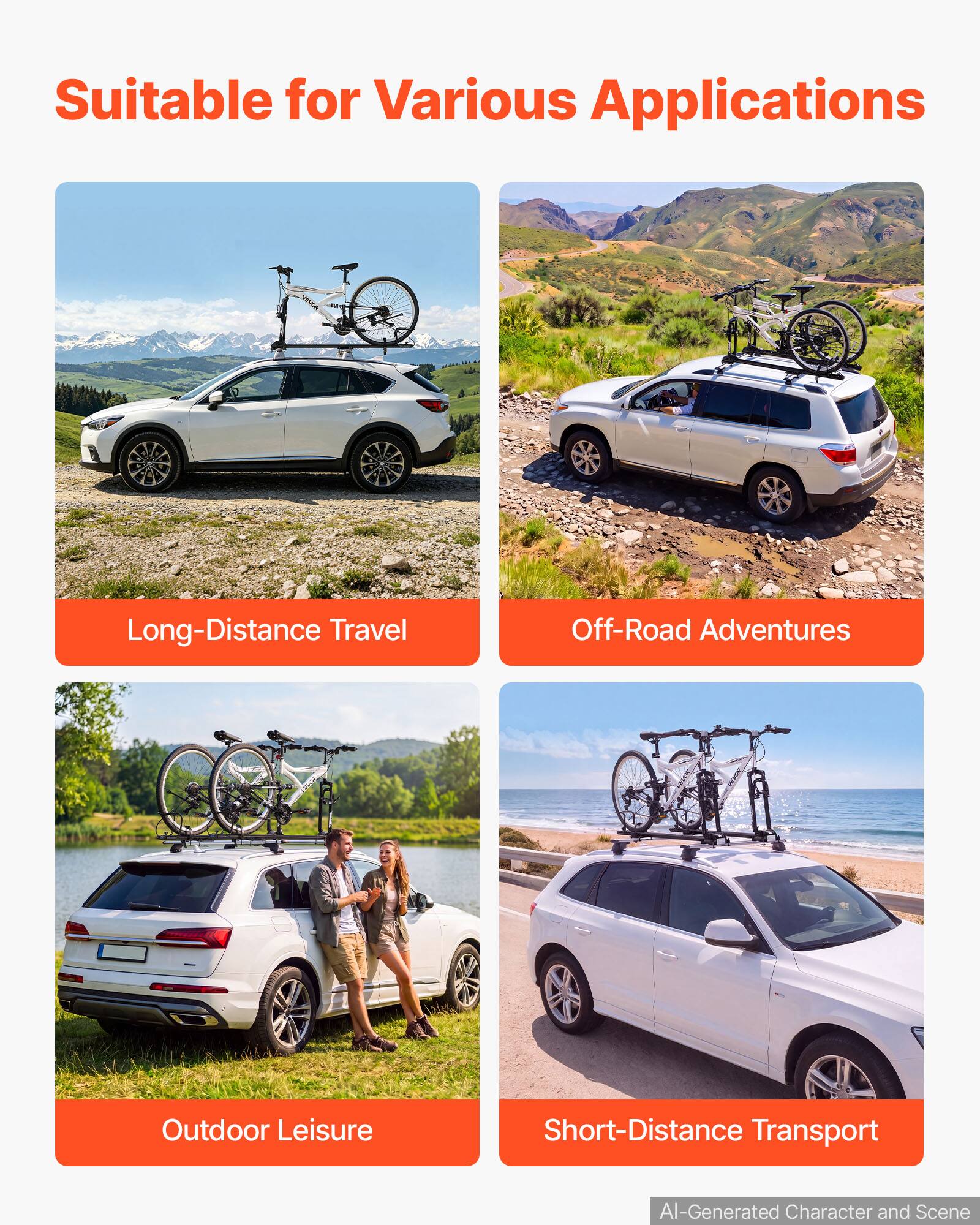 Suitable for Various Applications

- Long-Distance Travel
- Off-Road Adventures
- Outdoor Leisure
- Short-Distance Transport

AI-Generated Character and Scene