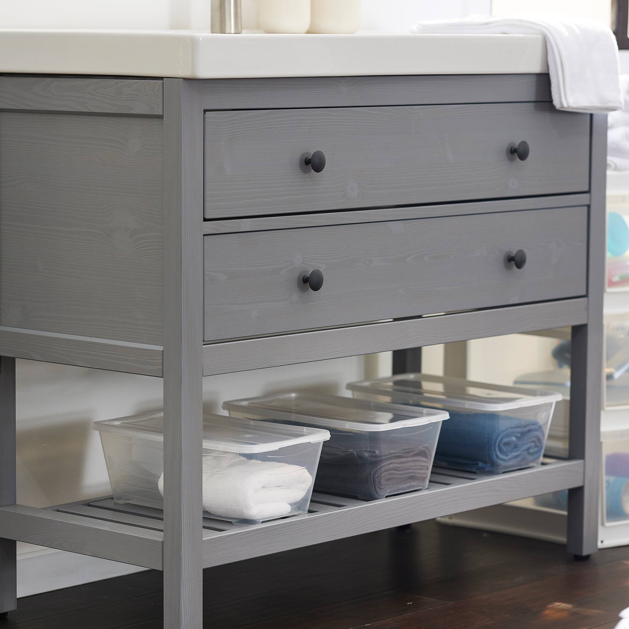 Alt View 2. Life Story - Life Story 6L Shoe and Closet Storage Box Stacking Containers, Clear (20 Pack) - Clear.