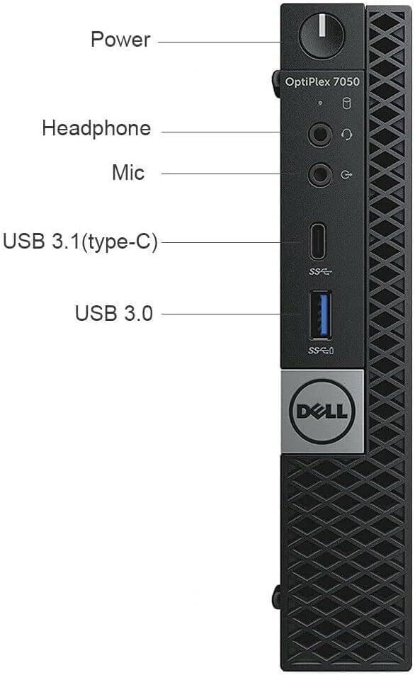 Power OptiPlex 7050 Headphone Mic USB 3.1 (type-C) USB 3.0 SSC0 DELL