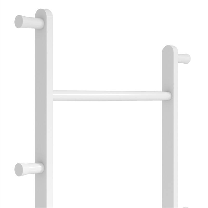 Alt View 5. ALEXOUN - Solid Wood Coat Rack - 23.6" x 11" x 70.8", Stylish Design, Suitable for Bedroom,Entrance,Living Room,Wood Finish - White.