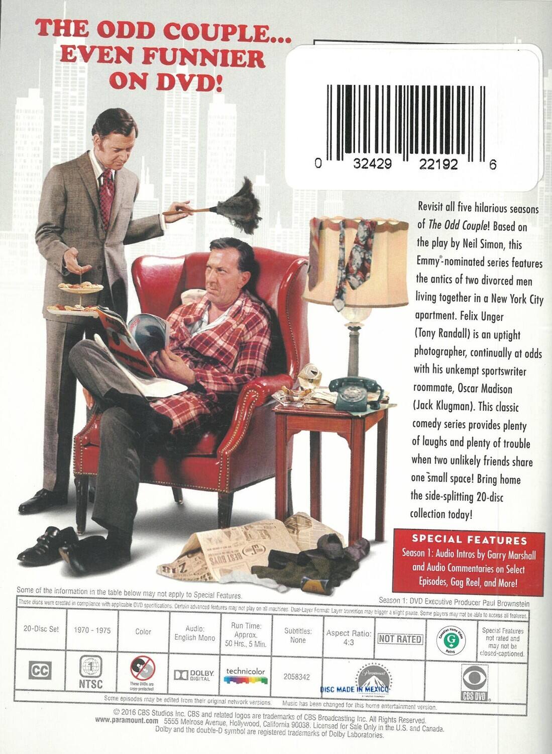 Alt View 1. The Odd Couple: The Complete Series   - DVD.