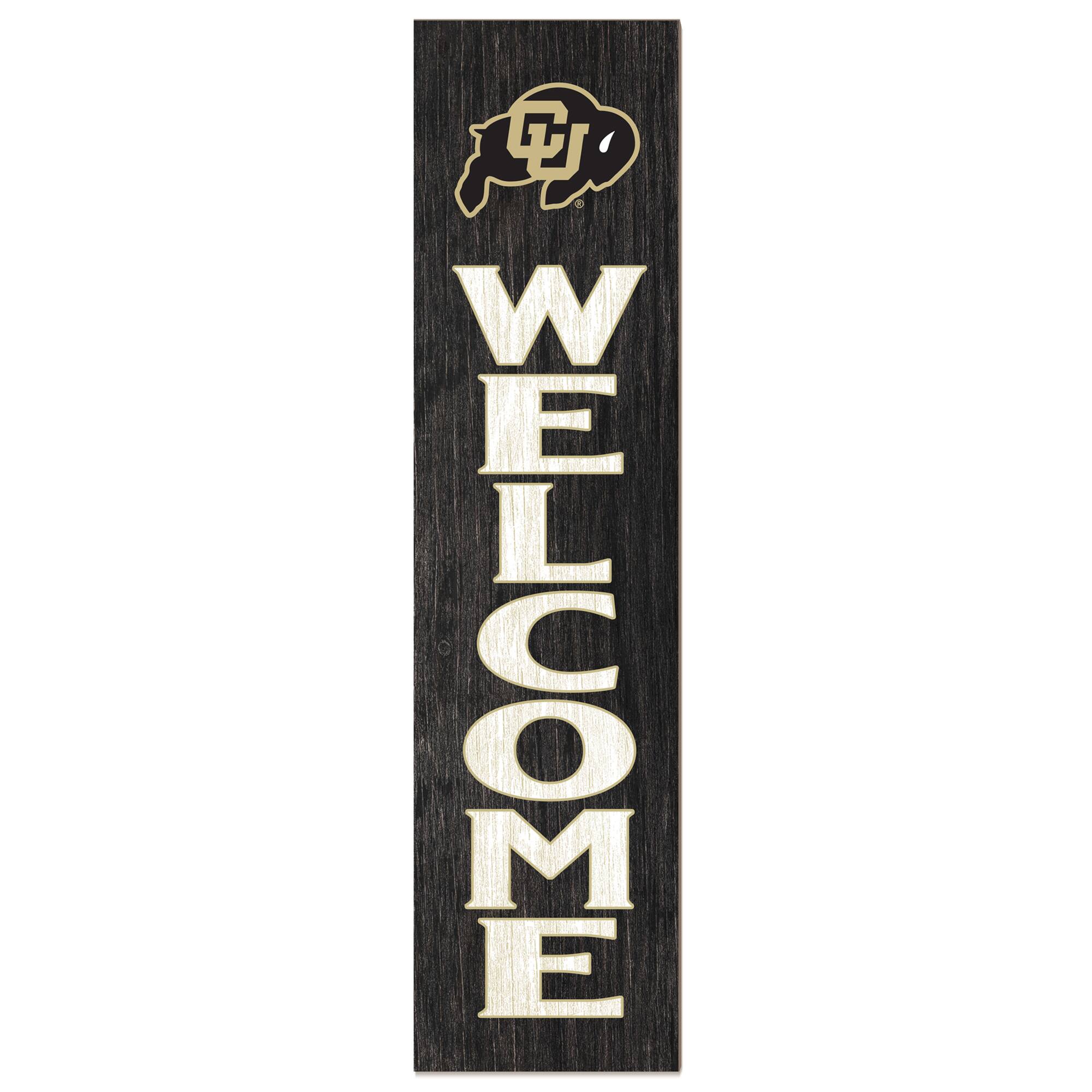 Jardine - Colorado Buffaloes 12'' x 48'' Welcome Leaner - Black