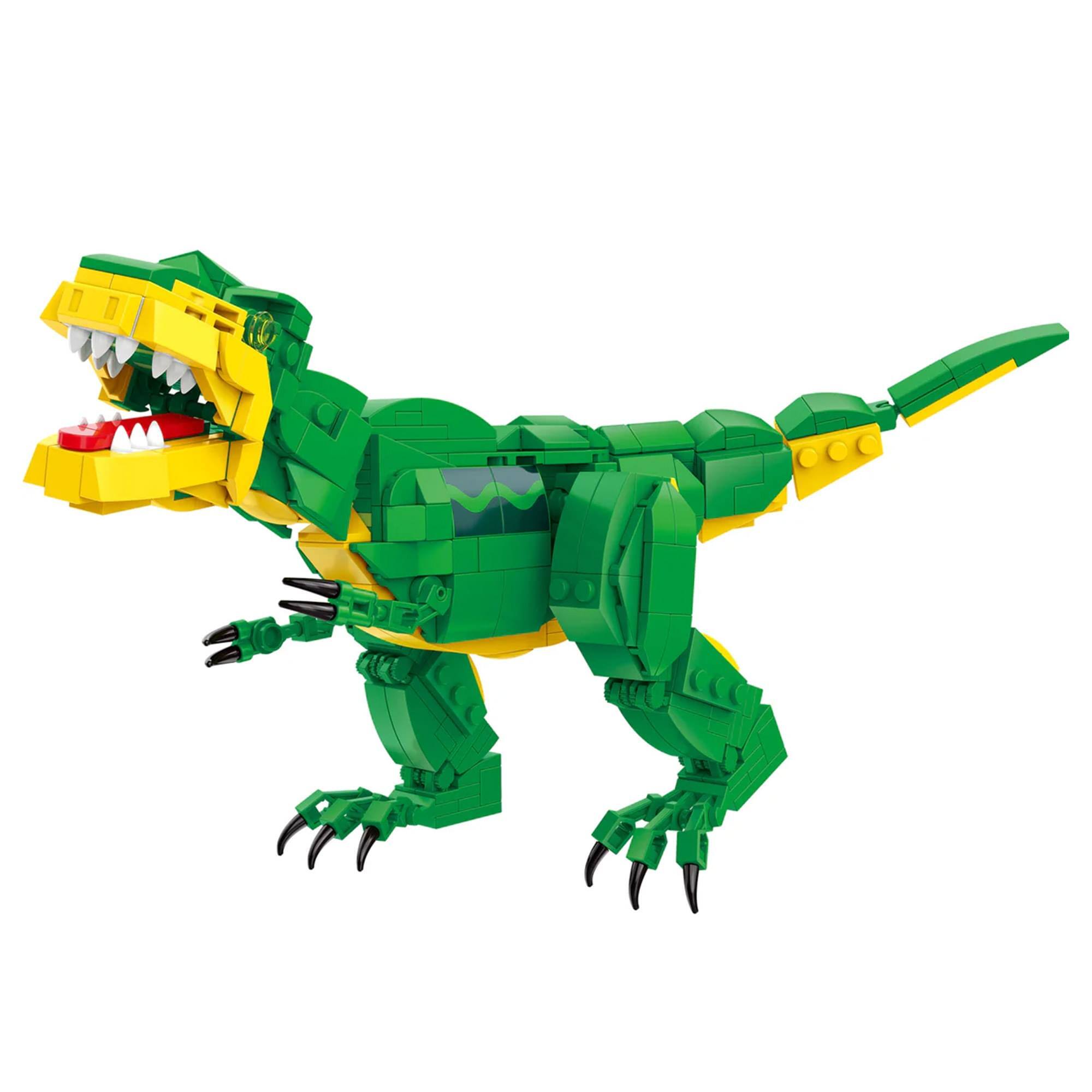 Alt View 5. Crayola - Crayola Tyrannosaurus Rex 463-Piece Brickcraft Building Set - Green.