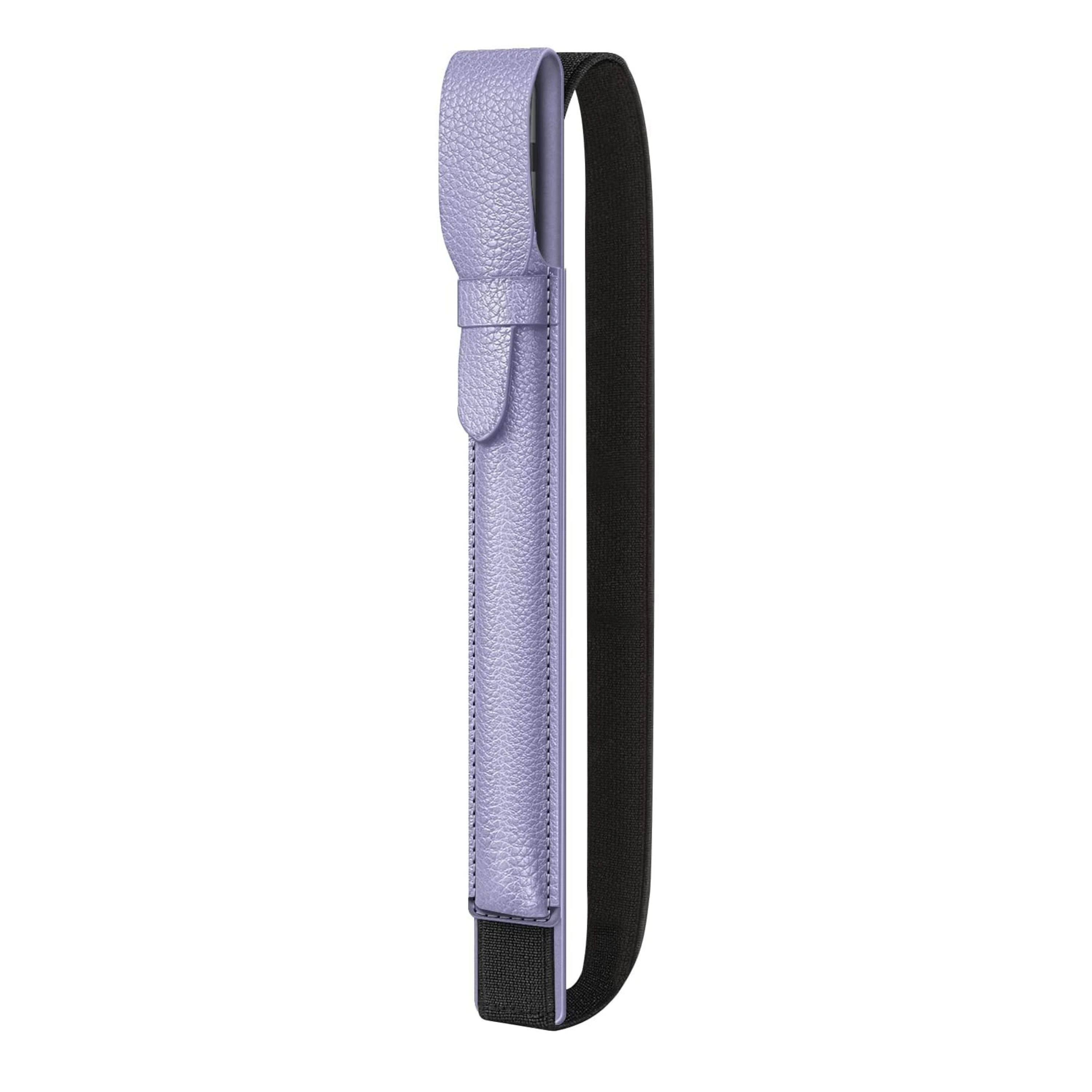 Front. Kitcheniva - Vegan Leather Apple Pencil Case Sleeve Pouch For Apple Pencil 1st 2nd Gen & Apple Pencil (USB-C) Lilac Purple - Lilac Purple.