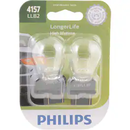 Philips - LongerLife Incandescent Parking/Stop/Tail/Turn Miniature Automotive Bulb 4157LLB2