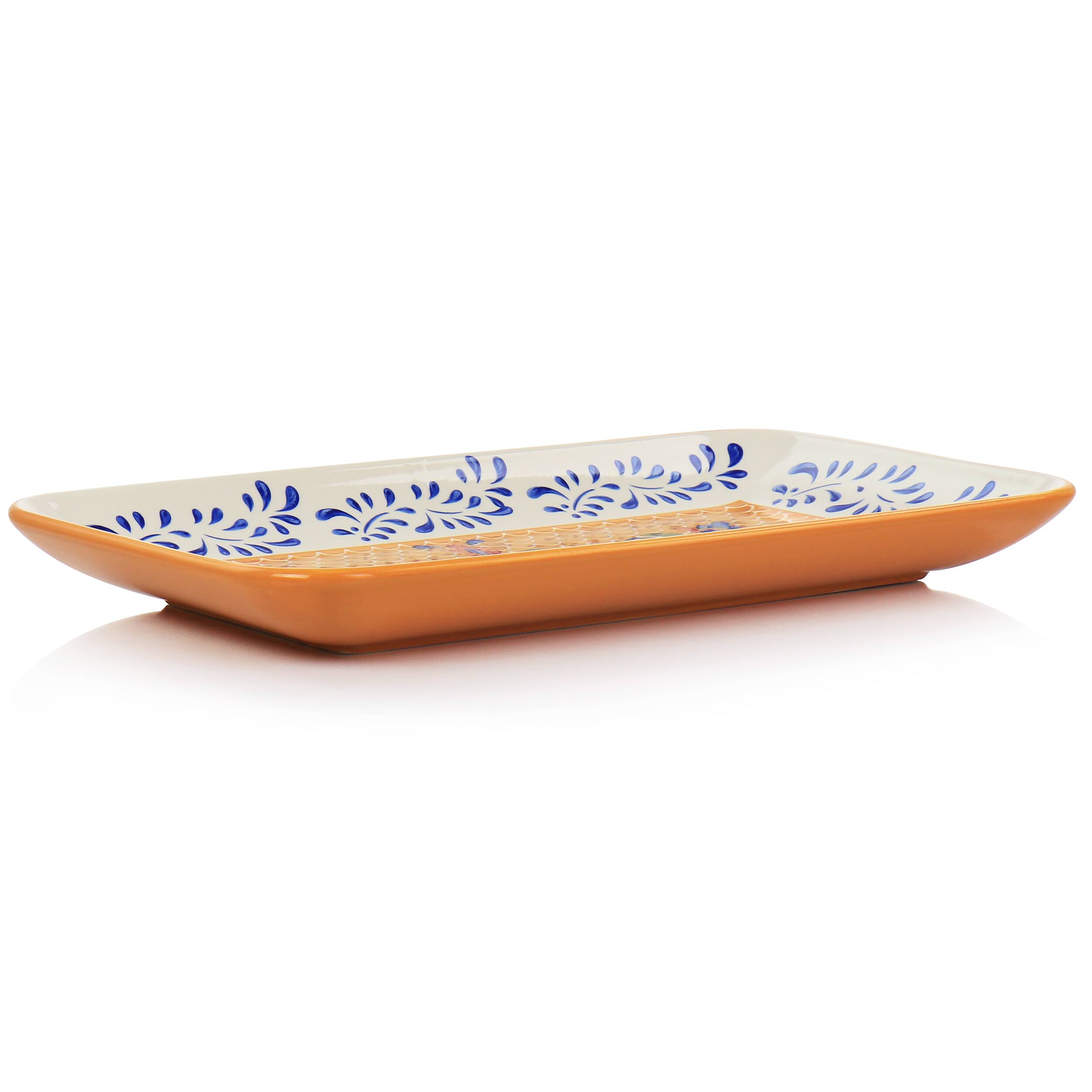 Alt View 1. Laurie Gates - Laurie Gates Hand Painted Tierra Stoneware Serving Platter - Multi.