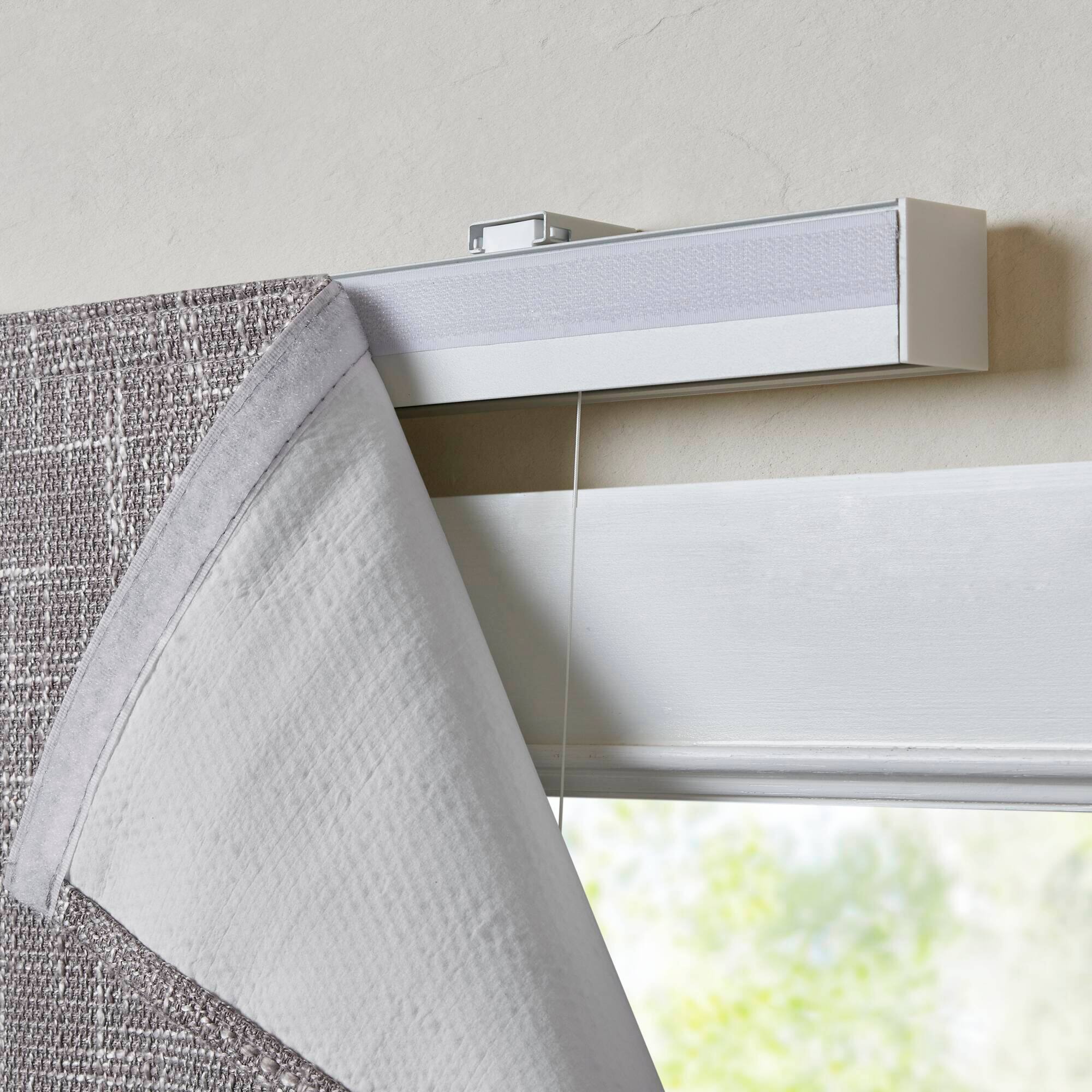 Alt View 7. BreeBe - 1 PCS 31x64' Total Blackout Cordless Roman Shade Grey - Grey.