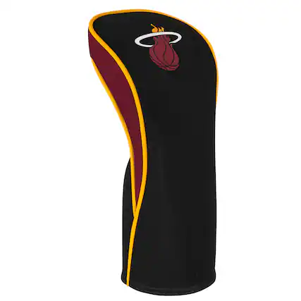 Front. WinCraft - Miami Heat Golf Club Driver Headcover - Multicolor.