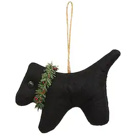 BreeBe - *Scottie Christmas Ornament - Black
