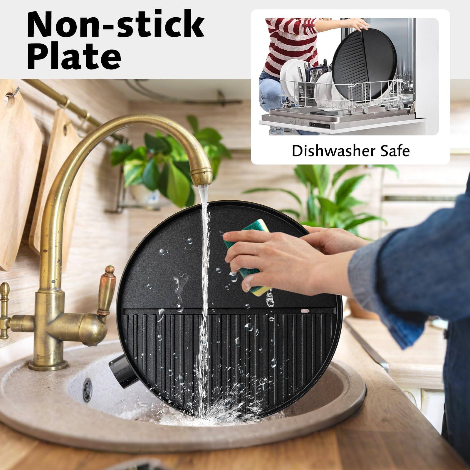 Non-stick Plate  
Dishwasher Safe