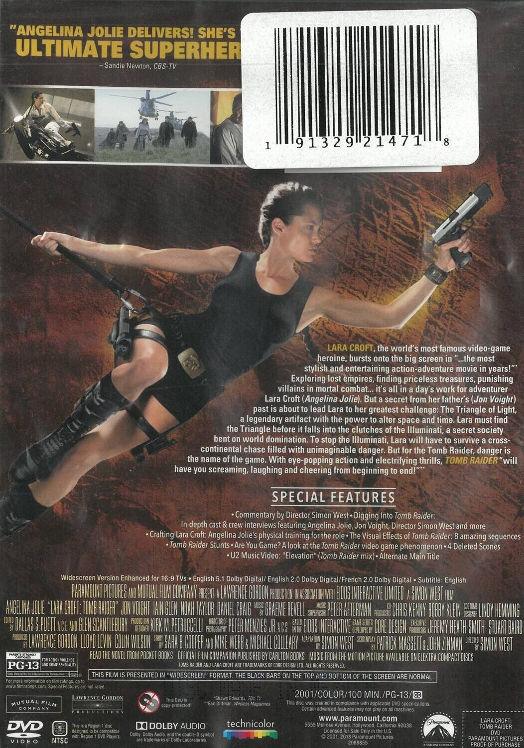 Alt View 1. Lara Croft: Tomb Raider   - DVD.