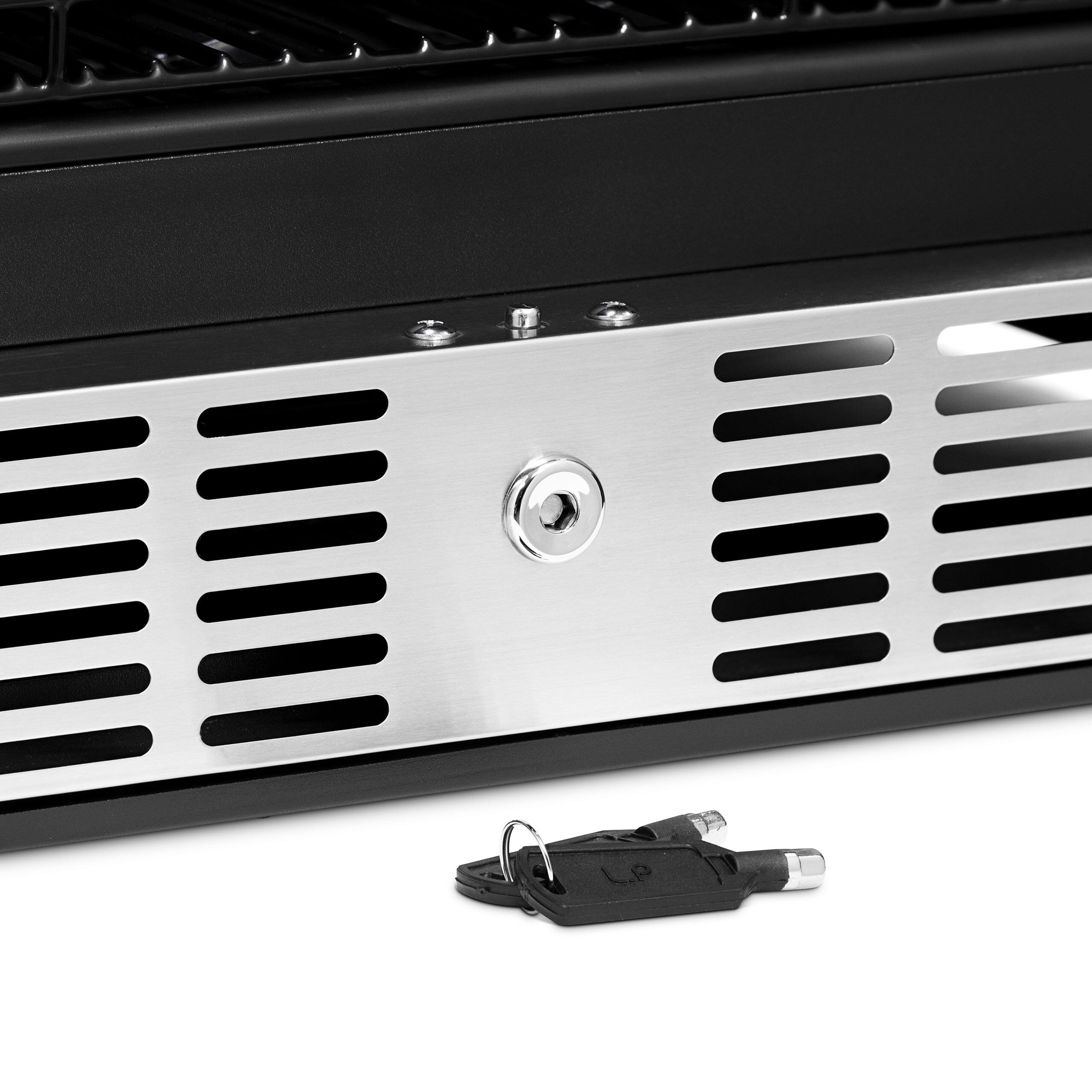 Alt View 13. NewAir - 15” Built-in 29 Bottle Dual Zone Compressor Wine Fridge with Beech Wood Shelves - Stainless steel.