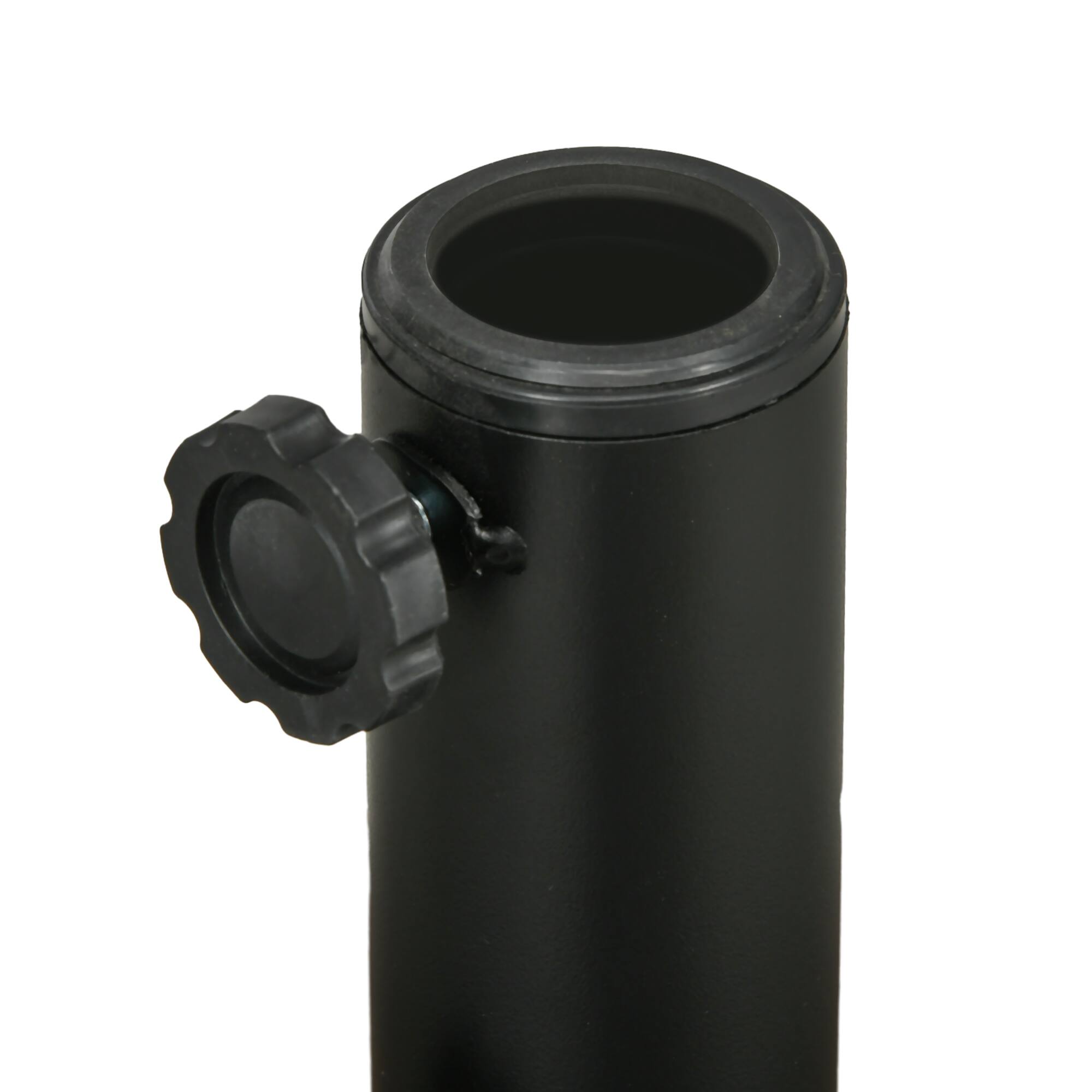 Alt View 7. Outsunny - 64 lbs. Fillable Umbrella Base with Steel Umbrella Holder, Round Umbrella Stand for 1.5" or 2" Umbrella Poles - Brown.