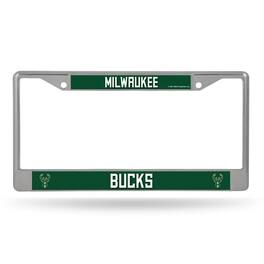 Rico Industries - Milwaukee Bucks NBA Chrome Metal License Plate Frame - Multi