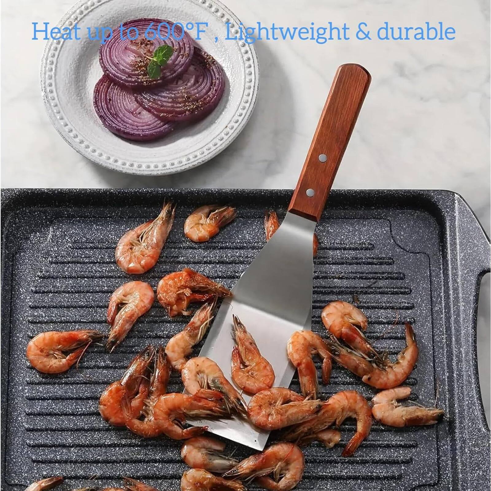 Heat up to 600°F, Lightweight & durable