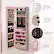 Frameless Full-Length Mirror Lockable Door with 2 Keys Tangle-Free Necklaces Magnetic Catches