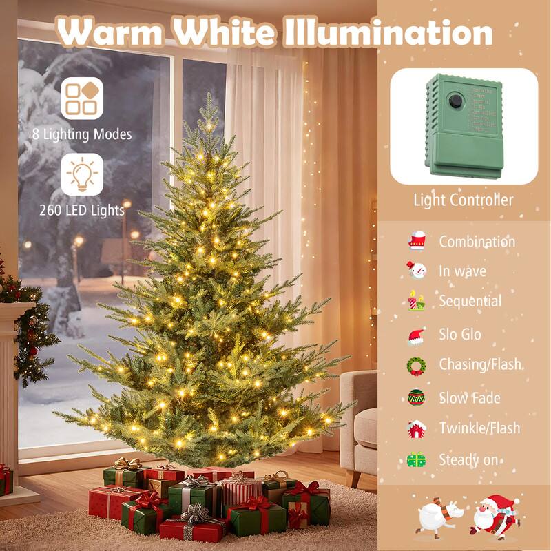 Warm White Illumination

8 Lighting Modes

260 LED Lights

Light Controller

Combination
In wave
Sequential
Slo Glo
Chasing/Flash
Slow Fade
Twinkle/Flash
Steady on