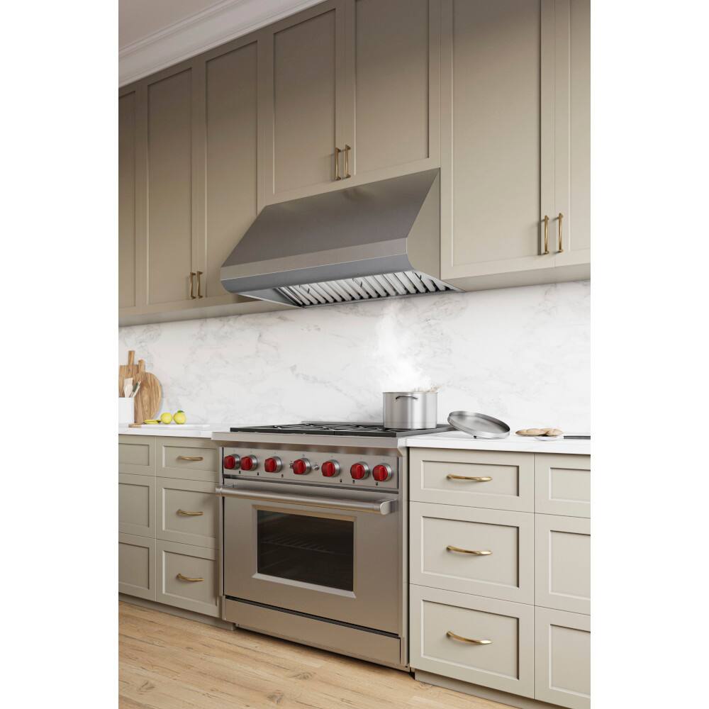 Alt View 8. Broan - Broan 650 Max Blower 30-Inch Canopy Range Hood - Stainless Steel.