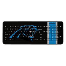 Keyscaper - Carolina Panthers Stripe Wireless Keyboard - Multicolor