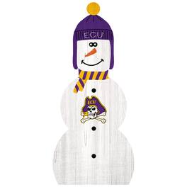 Fan Creations - ECU Pirates 31'' Snowman Leaner - White
