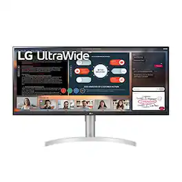 LG - 34WN650-W 34-Inch 21:9 UltraWide Full HD (2560 x 1080) IPS Display with VESA DisplayHDR 400 and AMD FreeSync, Silver