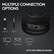 Multiple Connection Options:
* Pro x 2 2.4 GHz: 2.4 GHz wireless connection for the PlayStation and Switch gaming consoles.
* 3.5mm PC: A wired connection option for the PC.
* PlayStation Switch: A wireless connection option for both the PlayStation and Switch gaming consoles.
* Up to 30M Wireless Range: A wireless range of up to 30 meters for the gaming consoles.