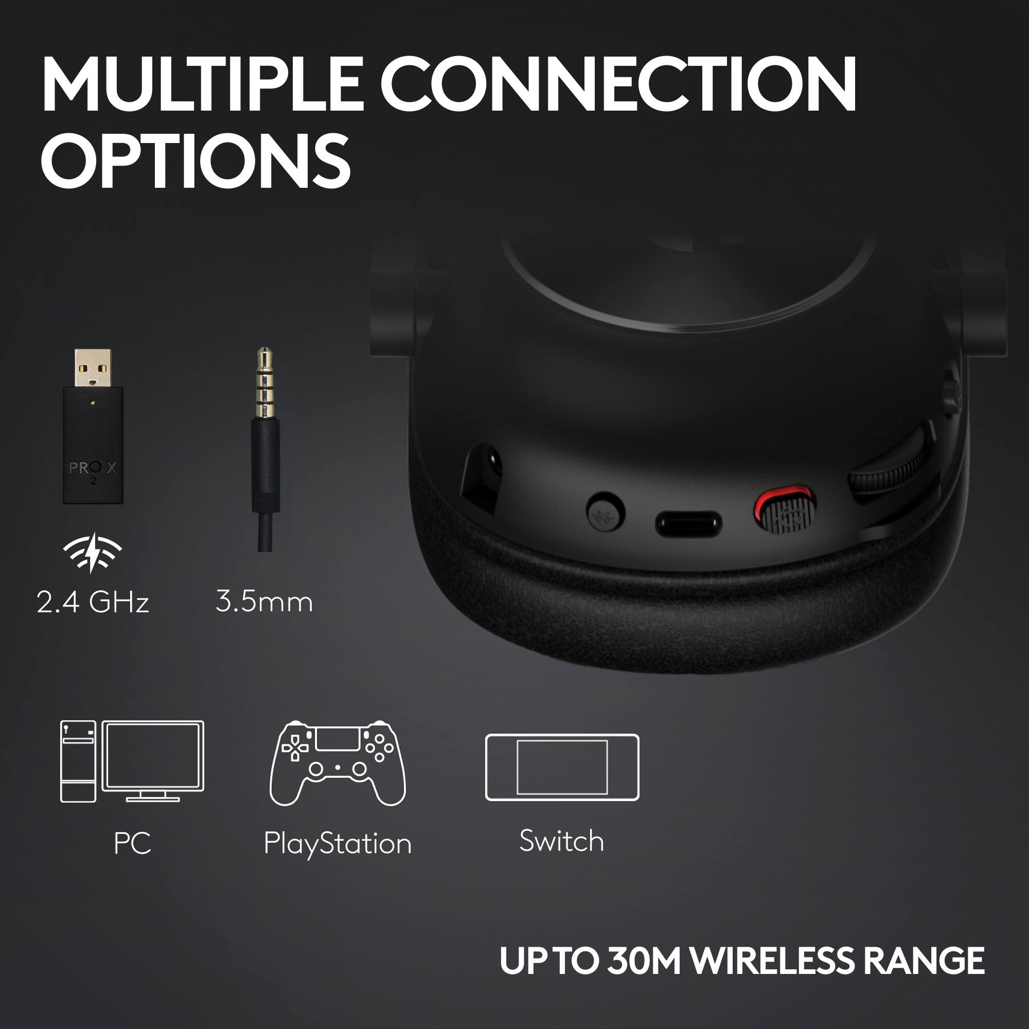 Logitech PRO X 2 LIGHTSPEED Wireless Gaming Headset for PC