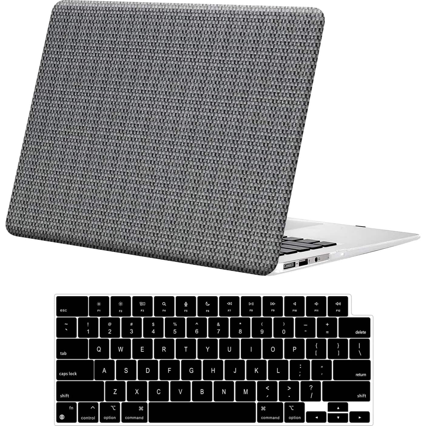 Alt View 13. SaharaCase - Woven Laptop Case for Apple MacBook Pro 13" Laptops - Charcoal.