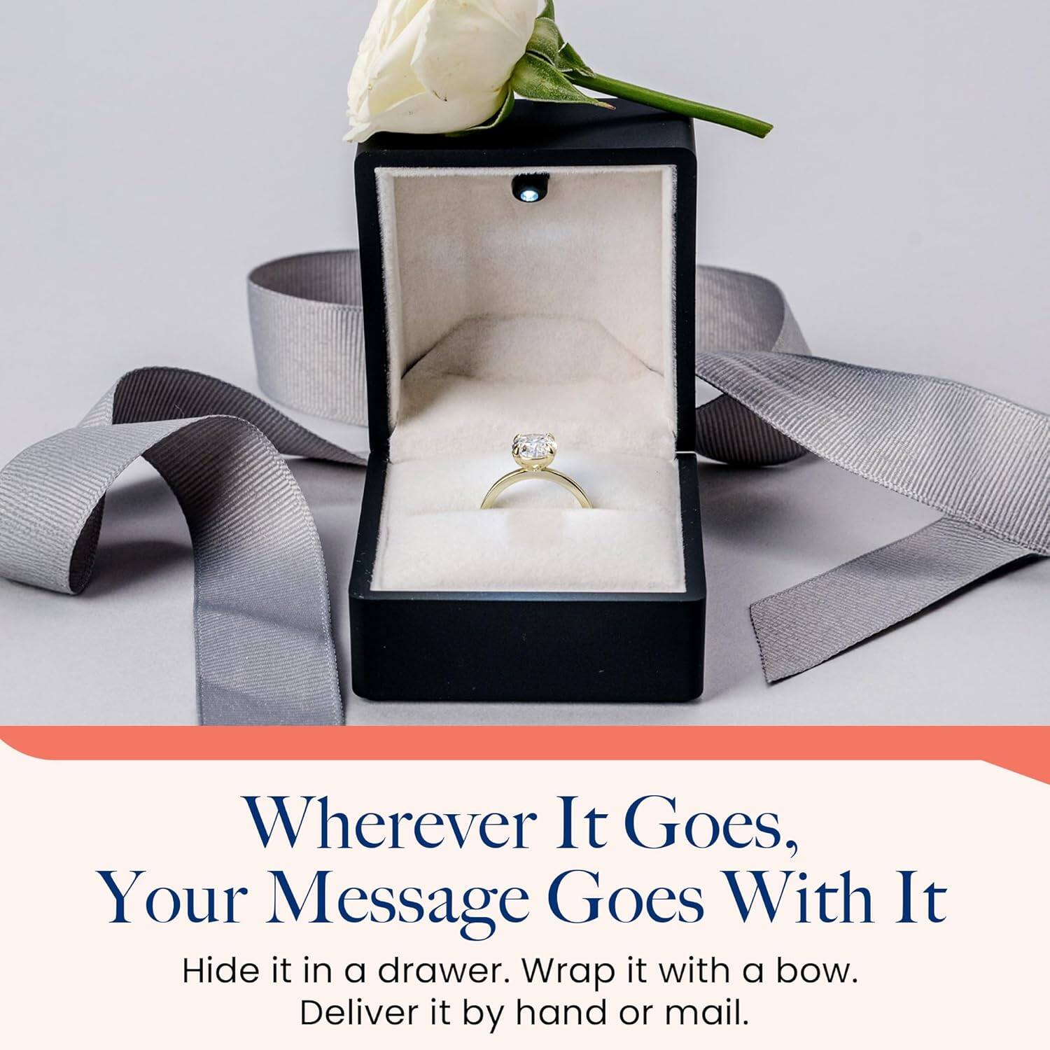 Wherever It Goes, Your Message Goes With It

Hide it in a drawer. Wrap it with a bow. Deliver it by hand or mail.
