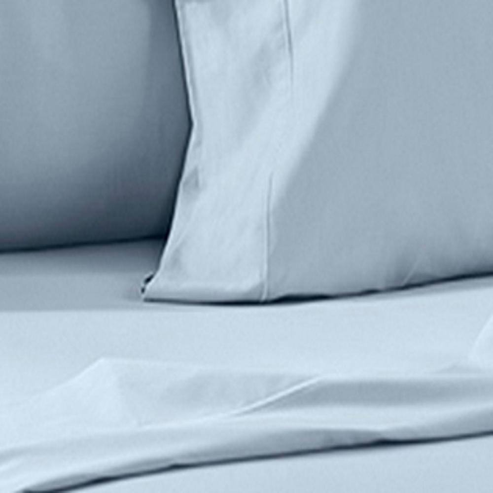 Alt View 1. Perthshire Platinum Concepts - Perthshire Platinum Concepts 1200 Thread Count Solid Sateen Sheet - 4 Piece Set - King, Lite Blue - Lite blue.