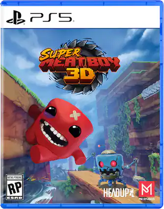 PS5
SUPER MEAT BOY 3D
RATING PENDING RP ESRB
HEADUP
M PM STUDIOS - RP (Rating Pending)