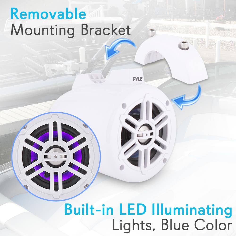 Removable Mounting Bracket  
Built-in LED Illuminating Lights, Blue Color