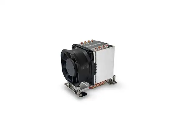 Front. Dynatron - Dynatron A55 AMD SP6 3U Active CPU Cooler - Black.