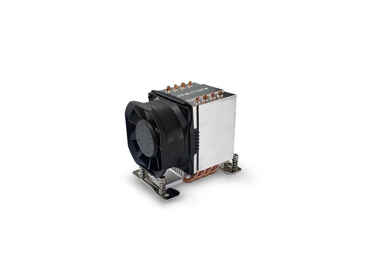 Front. Dynatron - Dynatron A55 AMD SP6 3U Active CPU Cooler - Black.