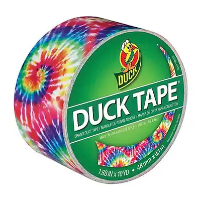 DUCK TAPE
BRAND DUCT TAPE / MARQUE DE RUBAN DUCTILE / MARCA DE RUBAN DUCTILE / MARCA DE RUBAN DUCTILE
MADE IN USA / HECHO EN EE.UU. / FABRIQUE EN USA / FABRIQUE EN USA
1" x 10 YD / 2.54 cm x 9.1 m / 48 mm x 9.1 m